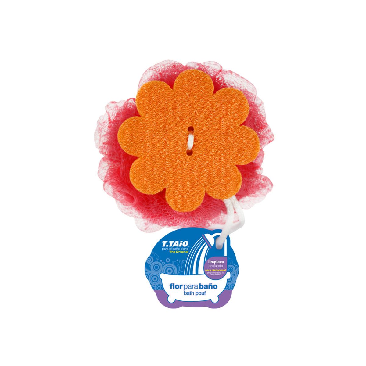 Borla con esponja tipo flor 40 gr T.Taio image number null