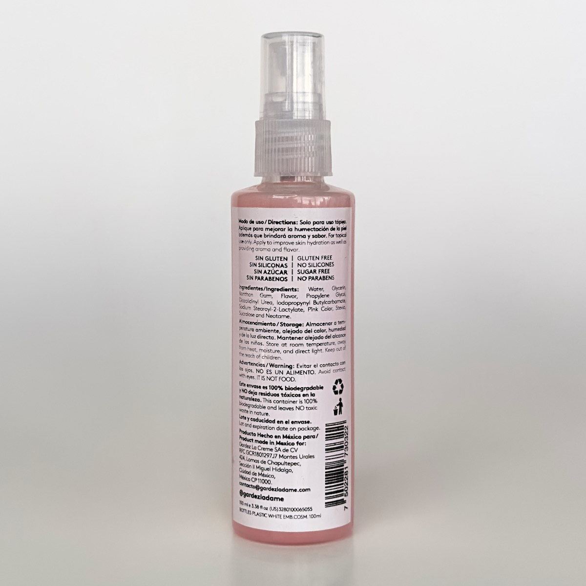 Spray corporal hidratante de chicle Gardez La Dame image number null