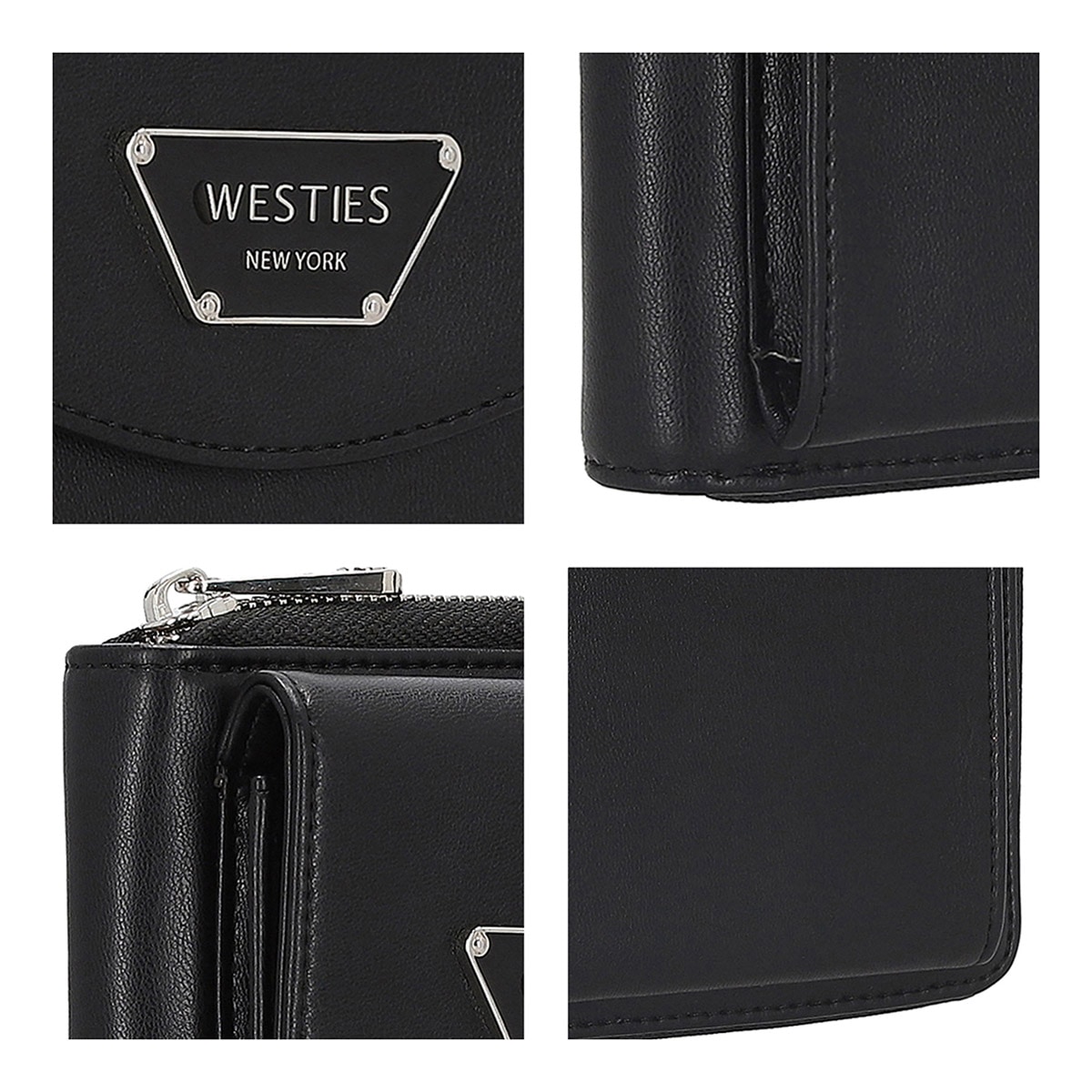 Cartera Wallet Westies Negro para Mujer image number null