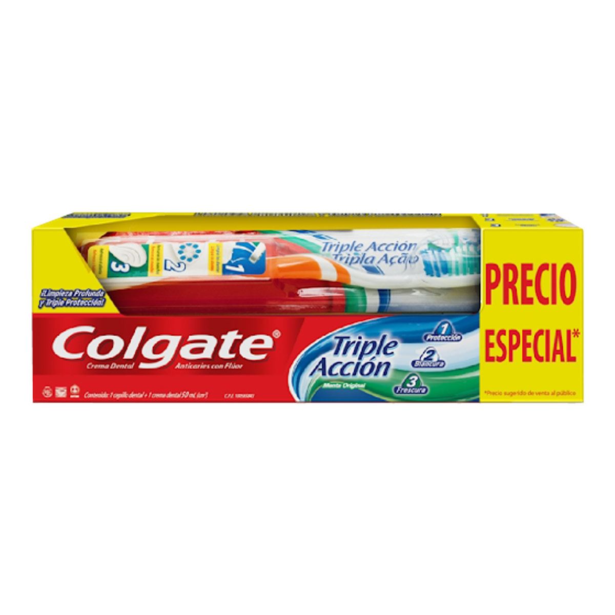 Pack 2 pzas. Pasta dental y cepillo Colgate image number null