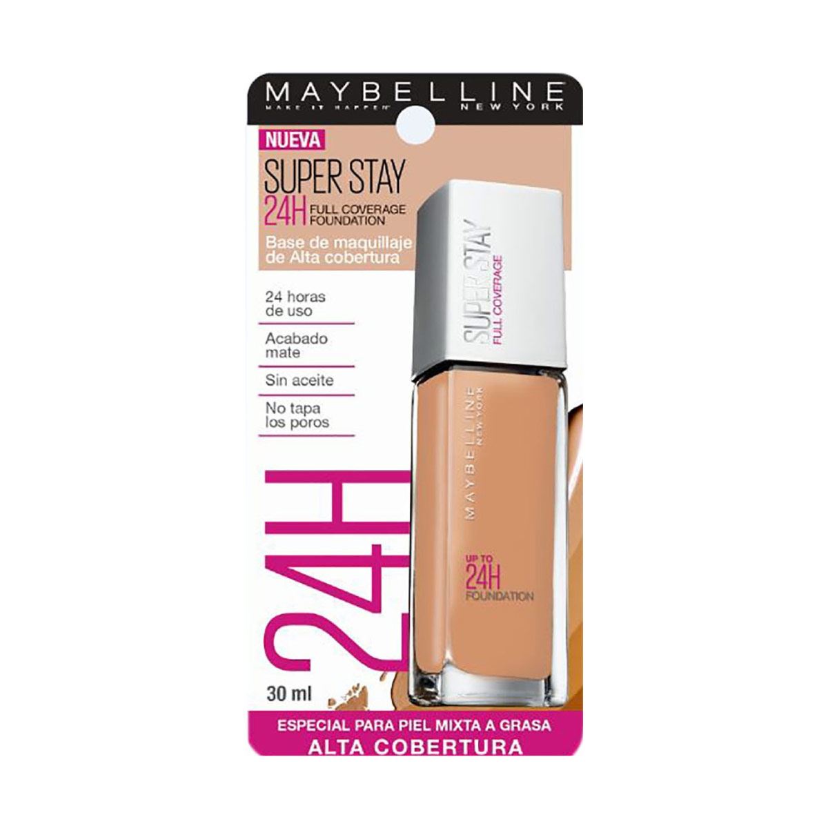 Base de Maquillaje Maybelline New York Super Stay 24H 320 Honey 30ml image number null