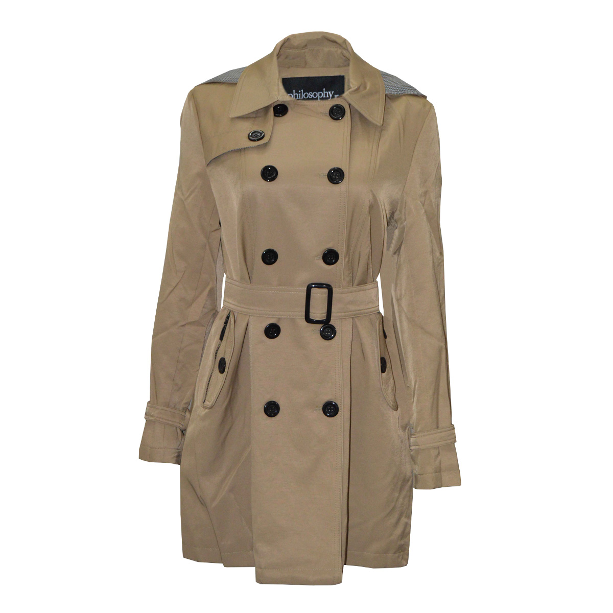 Gabardina con Cintur&oacute;n Philosophy Talla Extra Grande para Mujer image number null