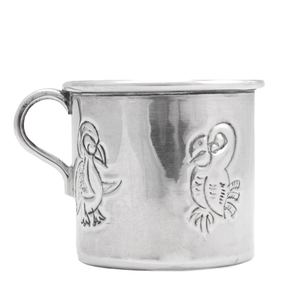Taza Nino Cincelado  Mediano  80 Gramos - Plata Ley .925 SANBORNS image number null