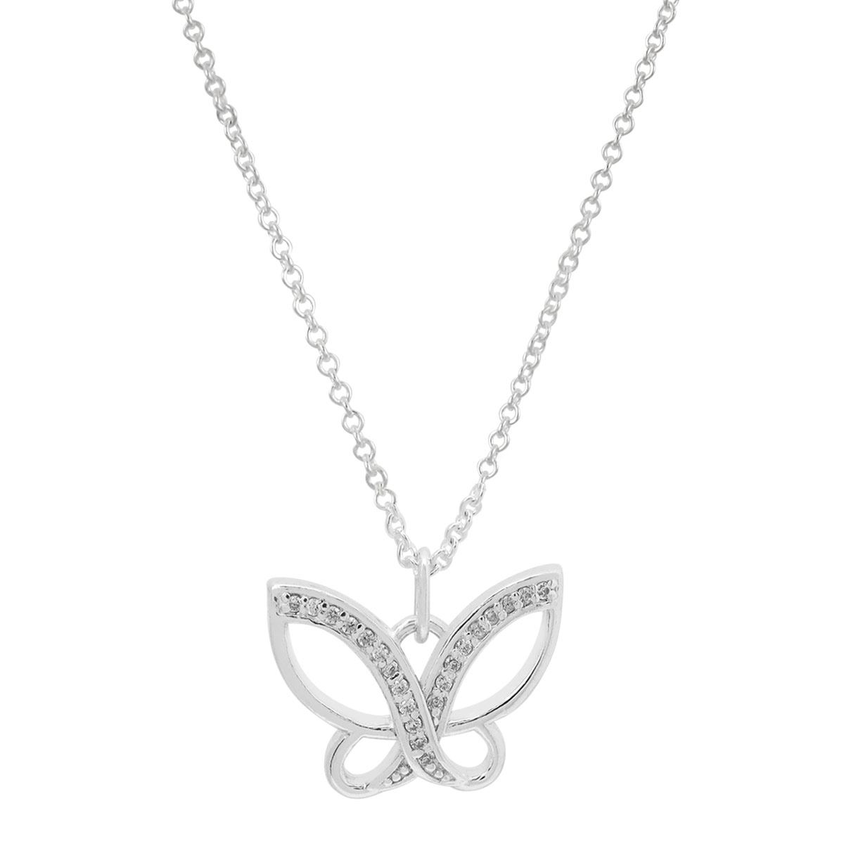 Cadena con Dije Mariposa con Piedra Villalpando image number null