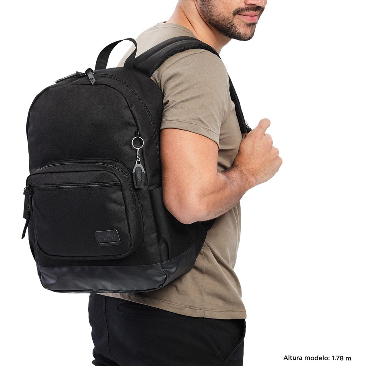 Backpack Negra Tocax Totto image number null