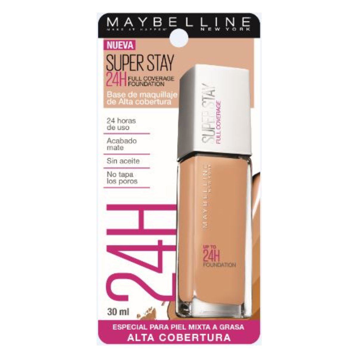 Base de Maquillaje Maybelline Super Stay 24H 312 Golden 30ml image number null