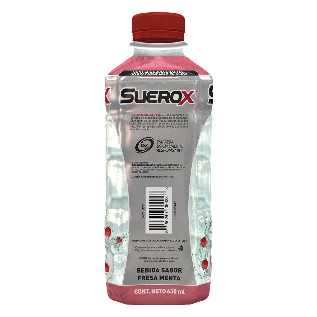 Suerox Adulto 8iones Fresa Menta 630 ml image number null