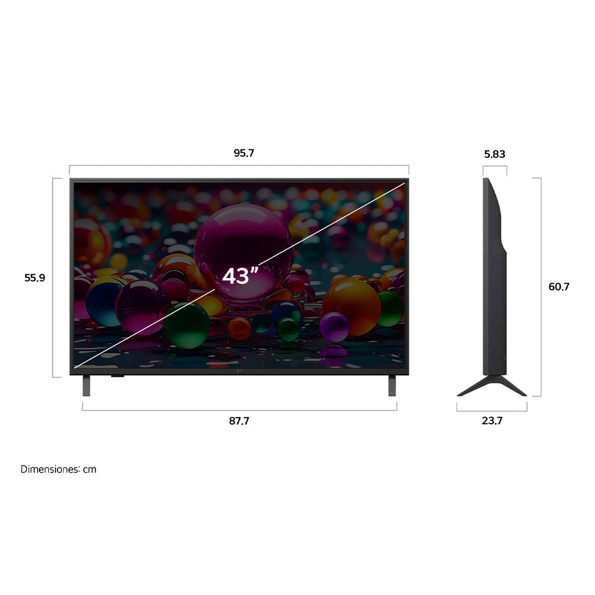 Pantalla LG de 43 Pulgadas 4K 43ua7500psa image number null