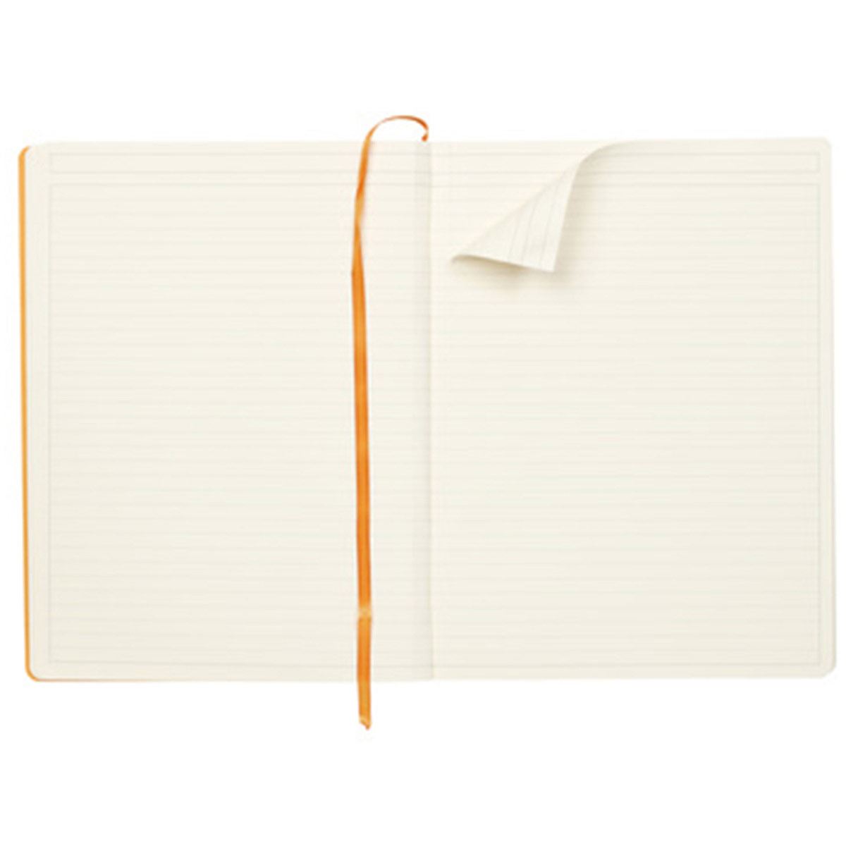 Libreta Rhodia A4 Pasta Suave Rayas Color Plata image number null