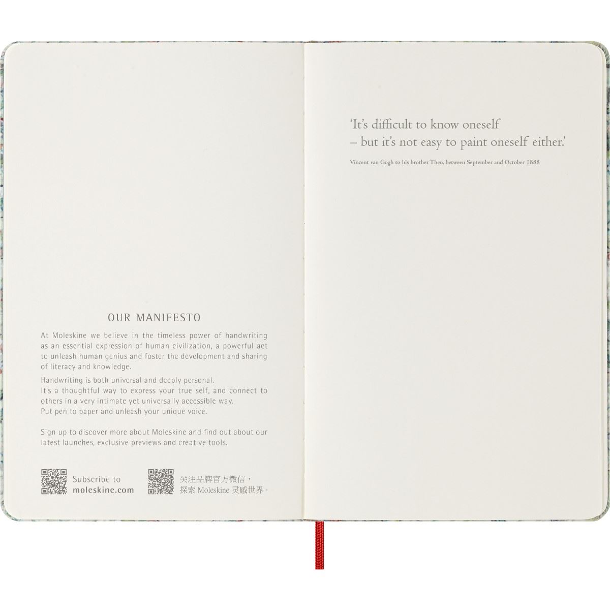 Diario Sketchbook Grande Moleskine Van Gogh image number null