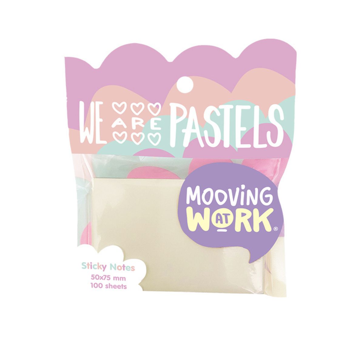 Paquete De Notas Adhesivas En Colores Pastel 50X75  mm Mooving image number null