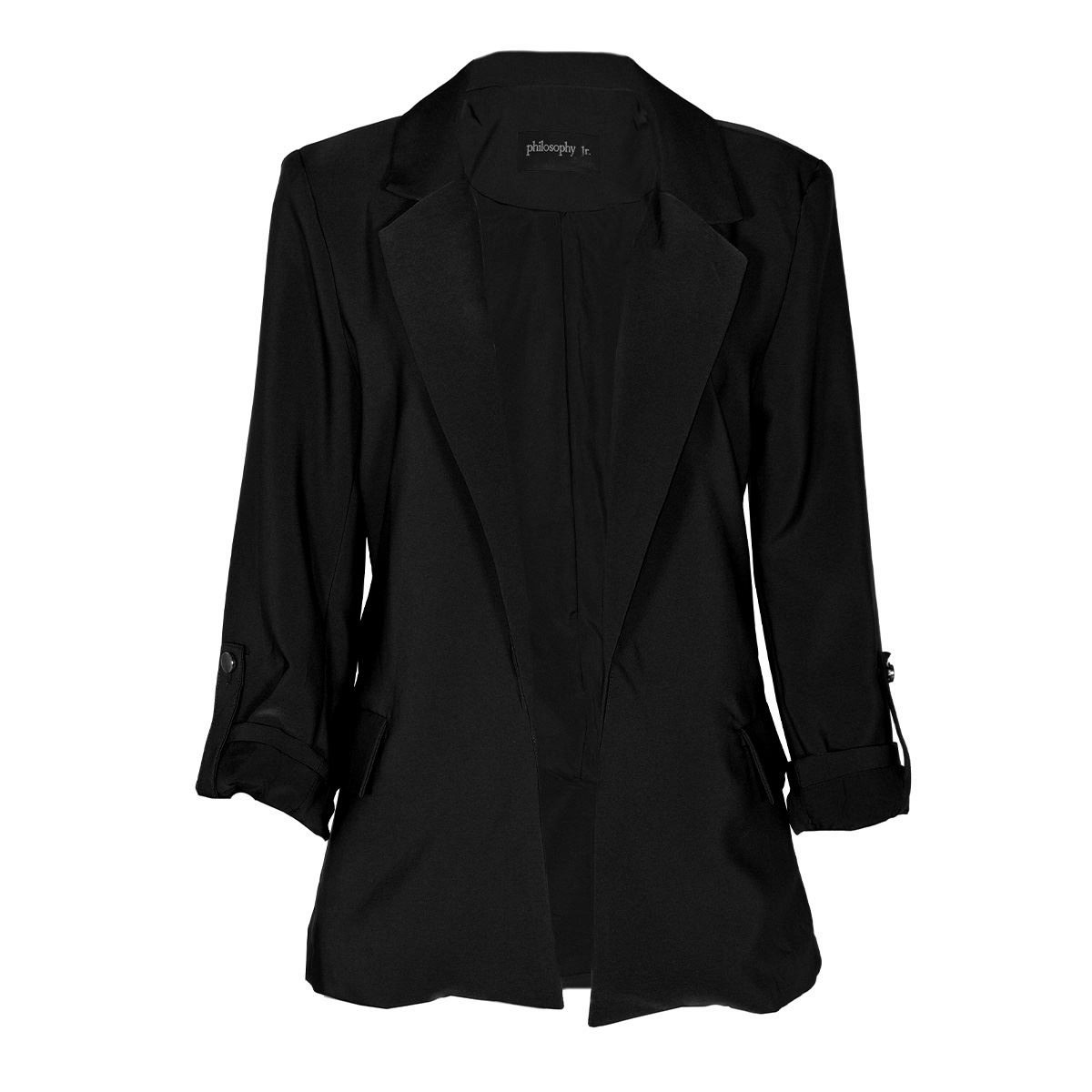 Saco liso con solapa para mujer Philosophy   Talla Chica image number null