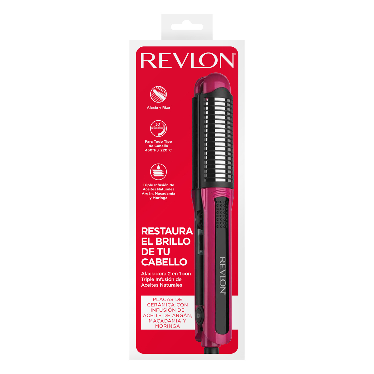 Alaciadora 2 en 1 con Infusi&oacute;n de Aceites Revlon image number null