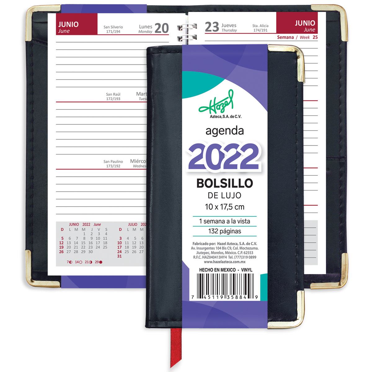 Agenda Bolsillo Lujo Modelo 358-84 image number null