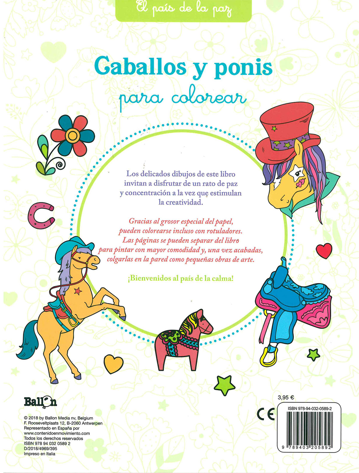 Caballos y Ponis (El pa&iacute;s de la paz para colorear) image number null