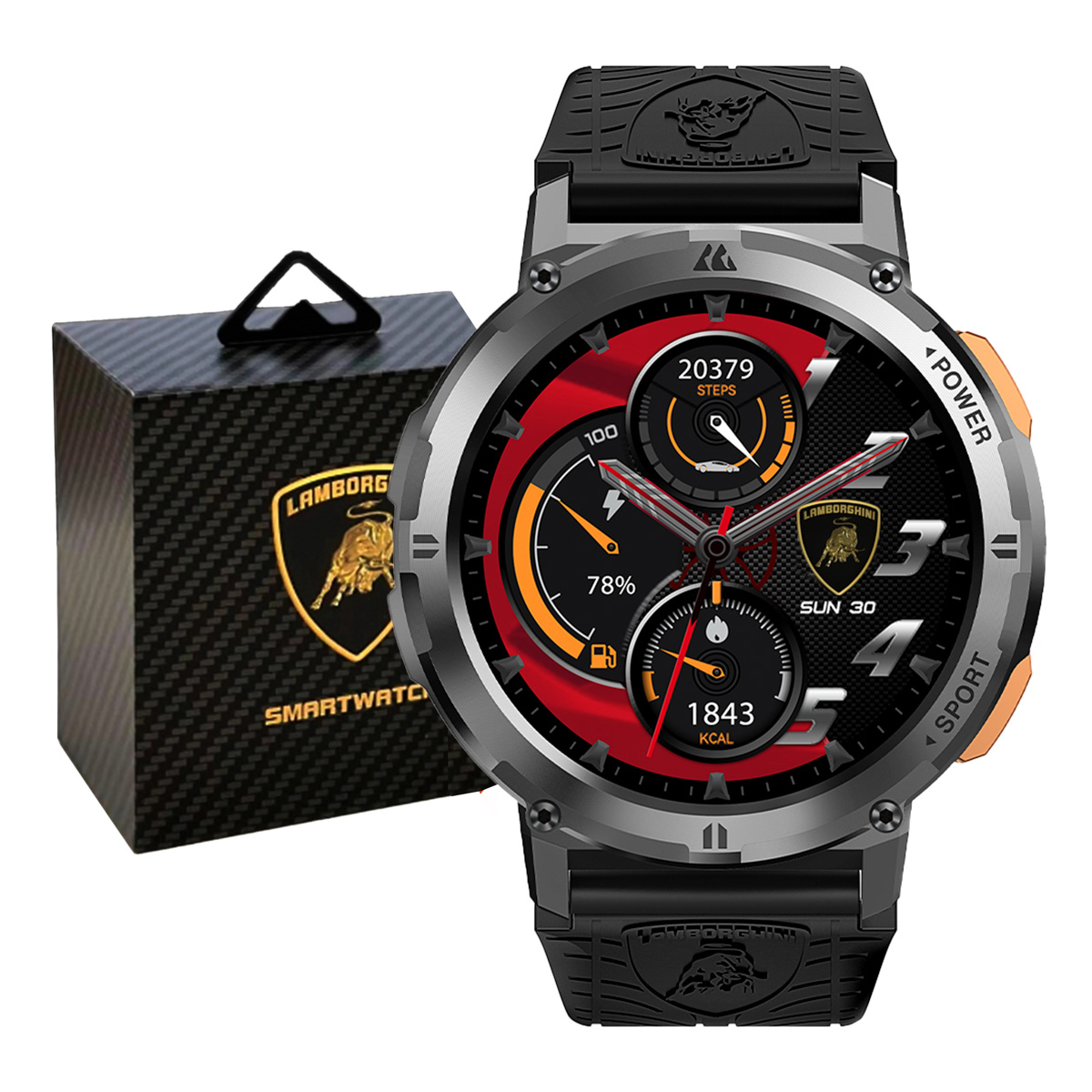 Smartwatch Cerchio Nero LAMBORGHINI image number null