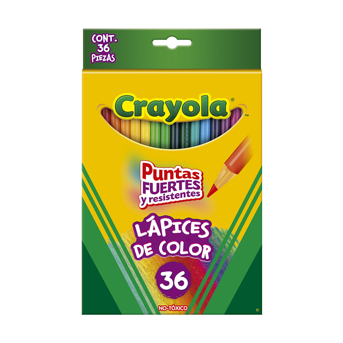 36 l&aacute;pices CRAYOLA de color con sacapuntas image number null