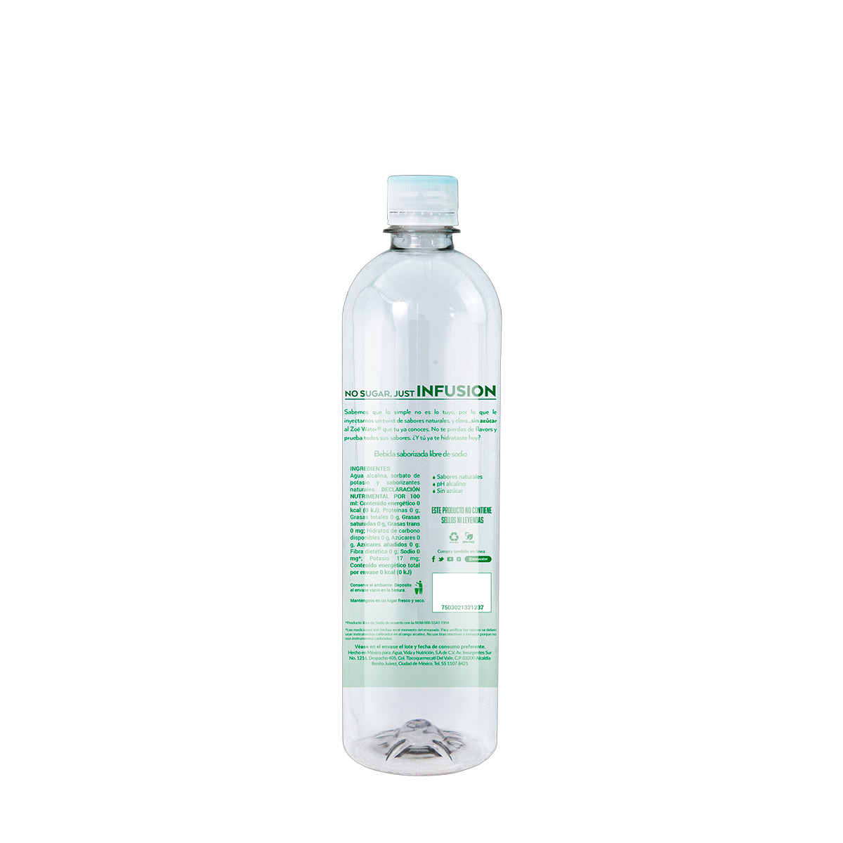 Zoe Water Flavors Sandia Hierbabuena 500 Ml image number null
