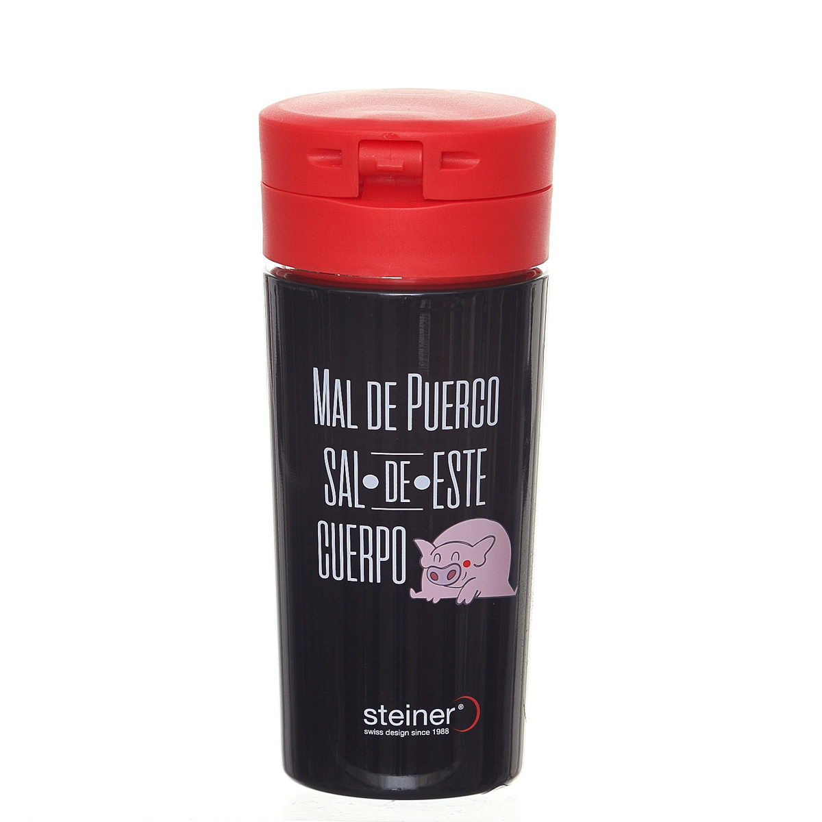 Vaso T&eacute;rmico Steiner Acero Inoxidable Divertido Dise&ntilde;o Negro-Rojo 350 ml image number null