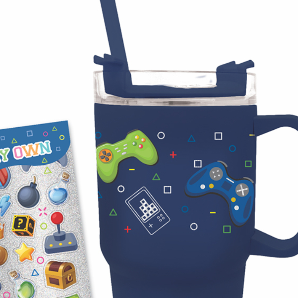 Tarro con Tapa y Popote Game de 600ml. Hot Focus image number null