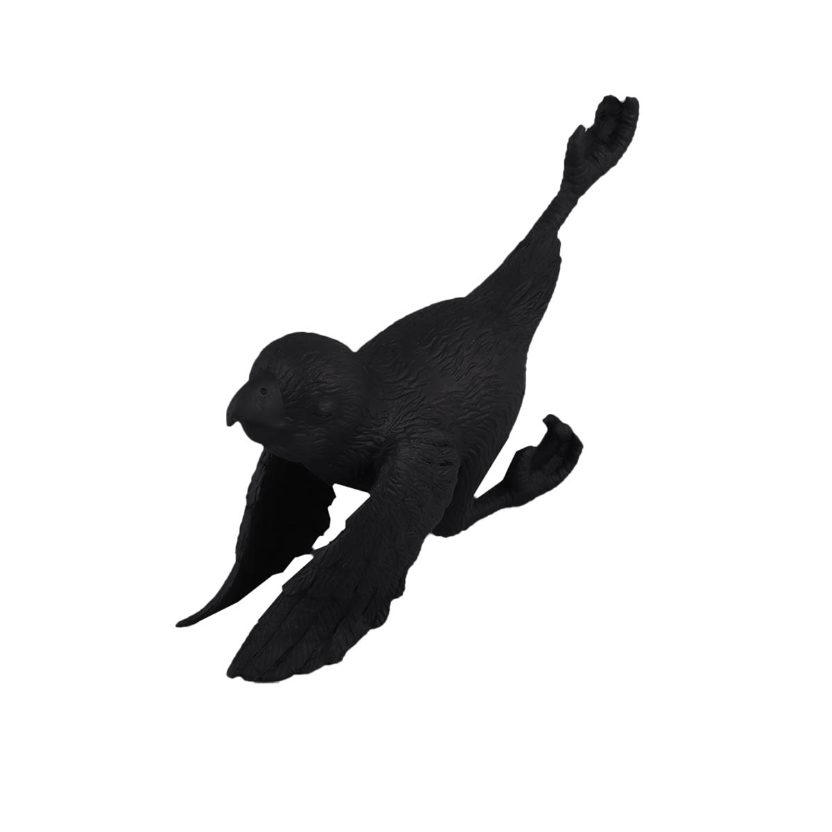 HOME NATURE FIGURA DECORATIVA LORO ESTIRAMIENTO DE PATA 15*26*8 cm image number null