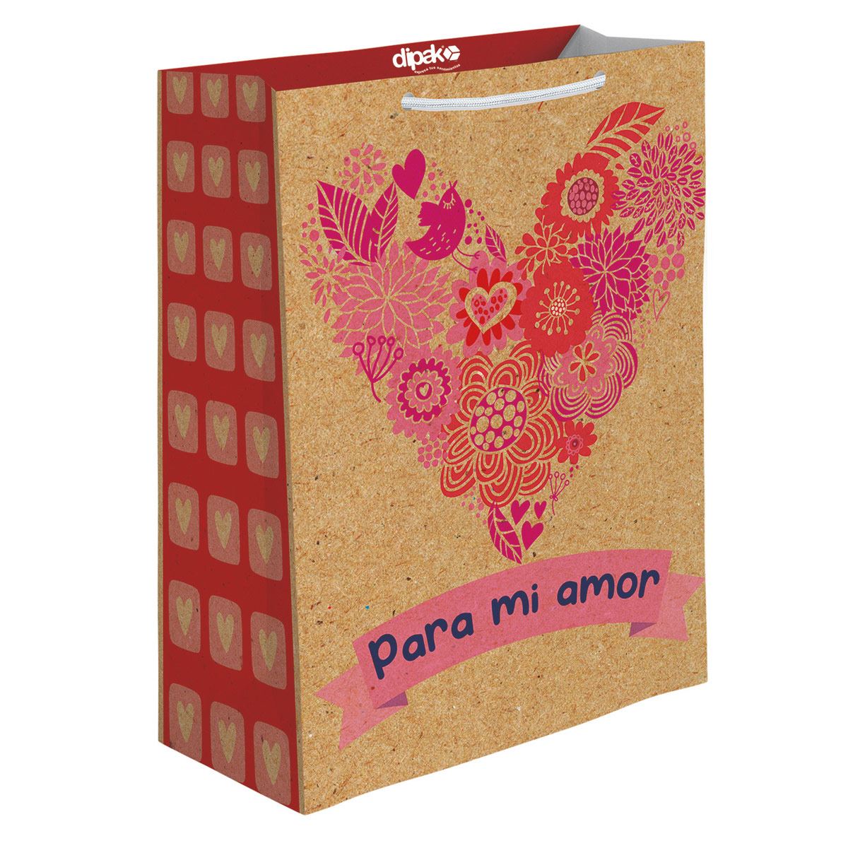 Bolsa de regalo Kraft tamaño grande image number null