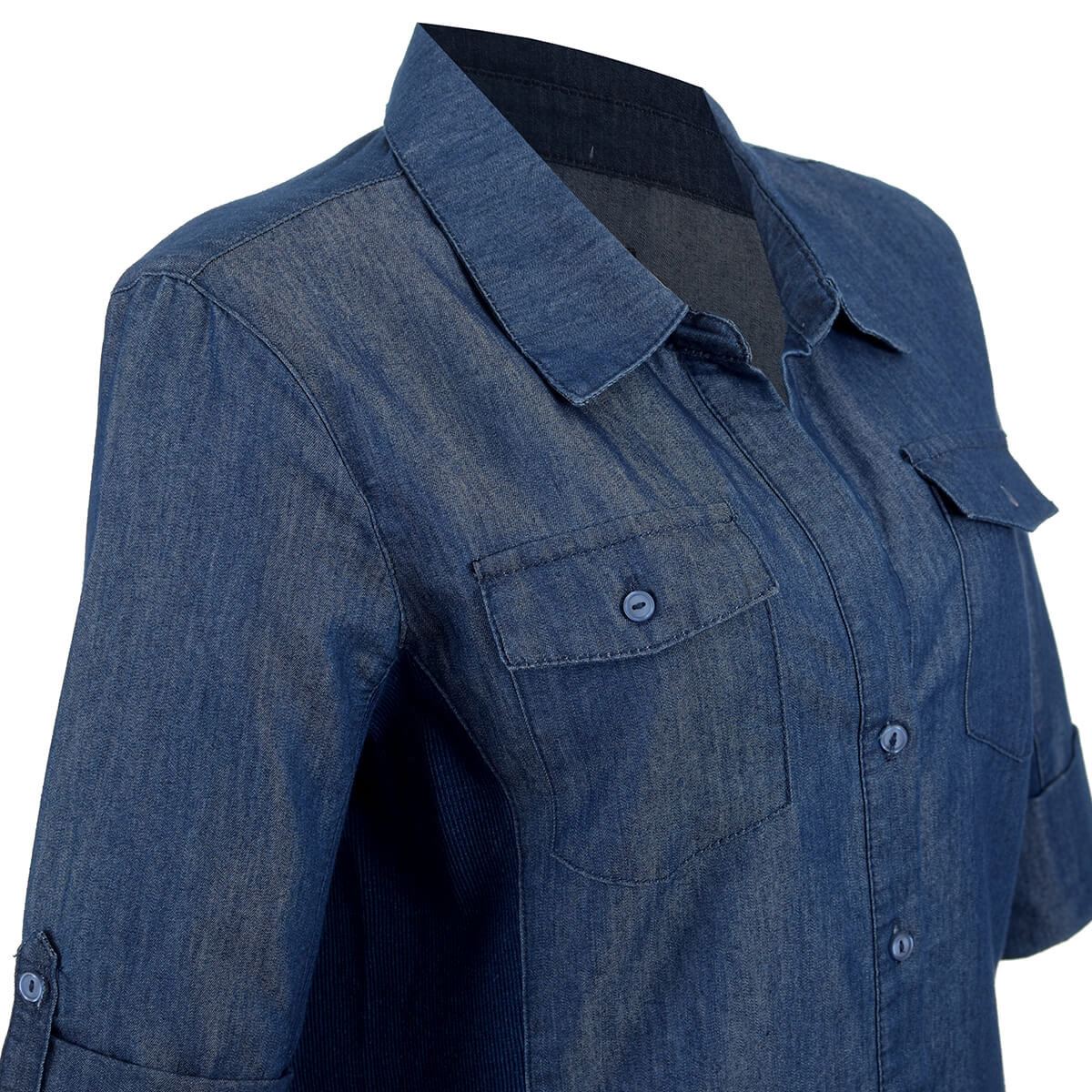 Blusa Camisera Philosophy Jr. Ch Azul Medio image number null