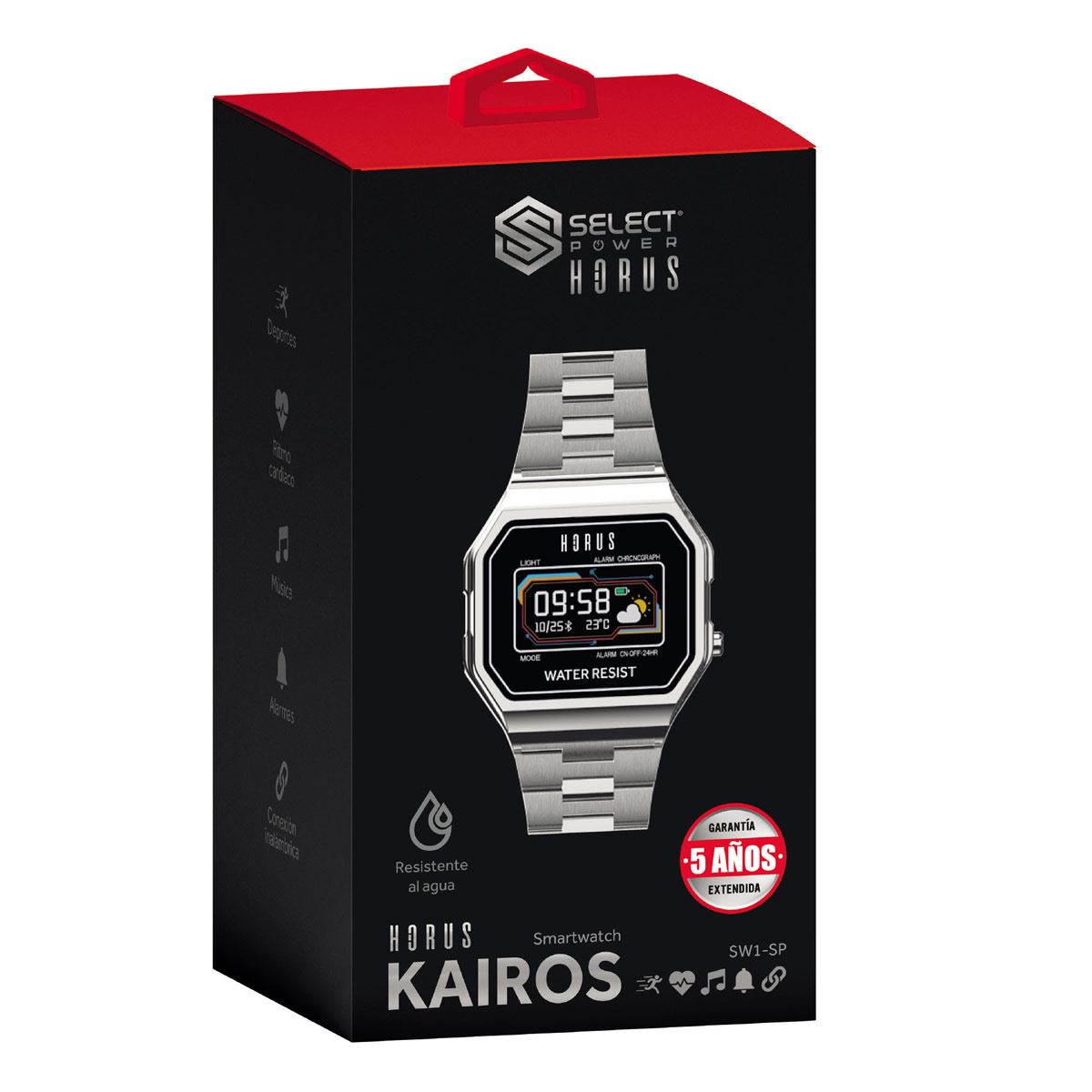 Smartwatch Select Power Horus Kairos Plata image number null