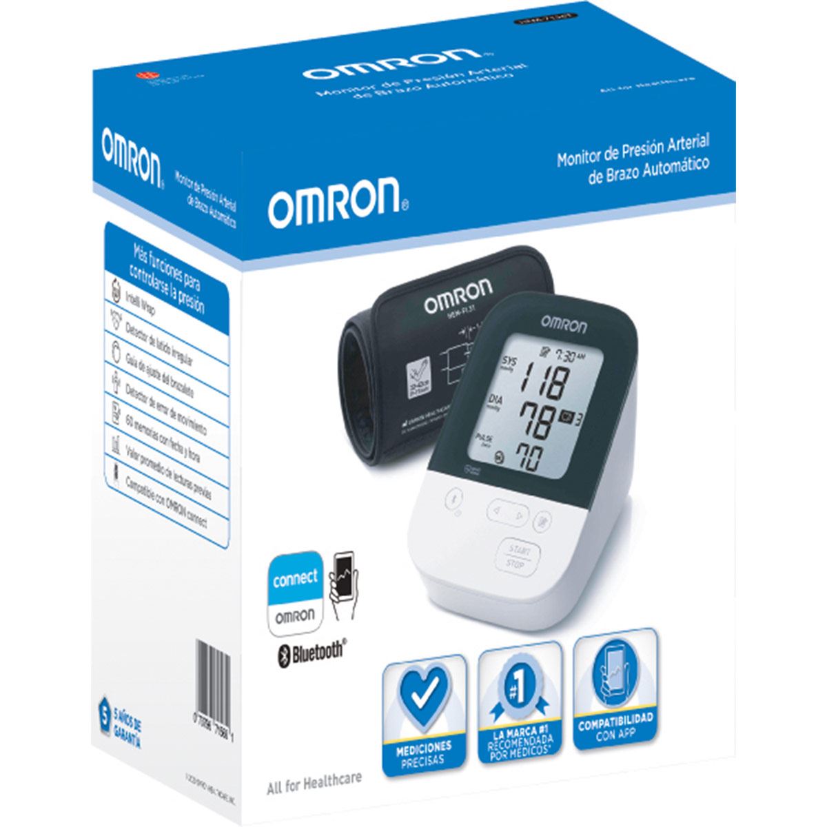 Baumanómetro Digital de Brazo con Bluetooth Omron image number null