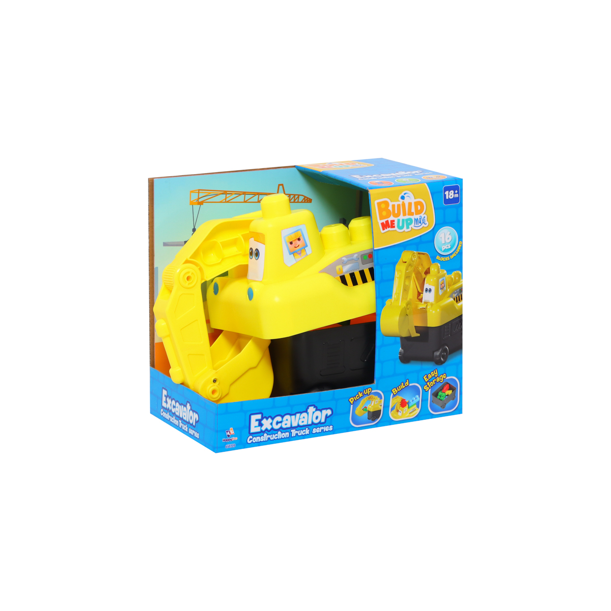 Camión Excavadora Bloques de Construcción Maxi 16 Piezas image number null