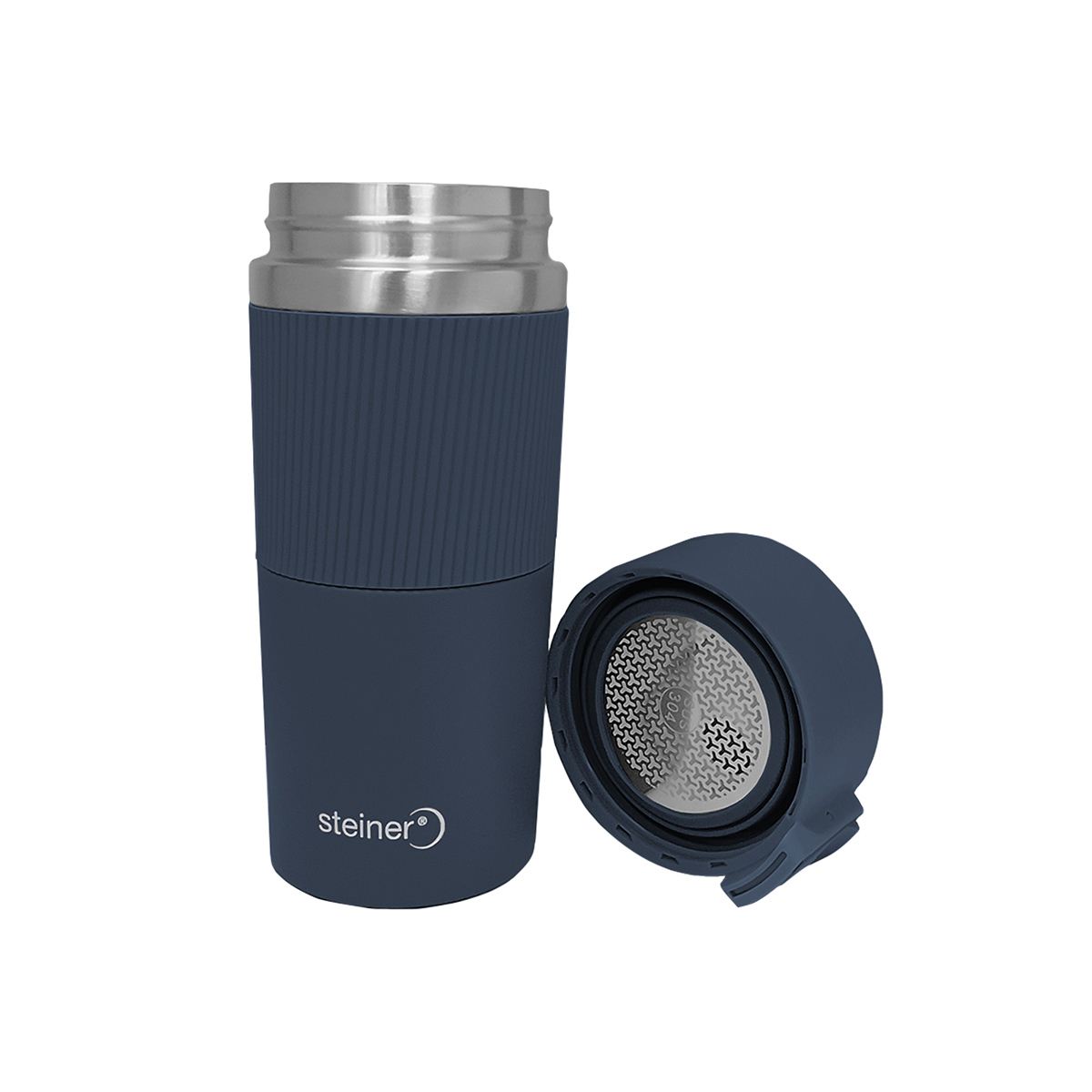 Taza Steiner de Acero Inoxidable y silicón 400 ml image number null