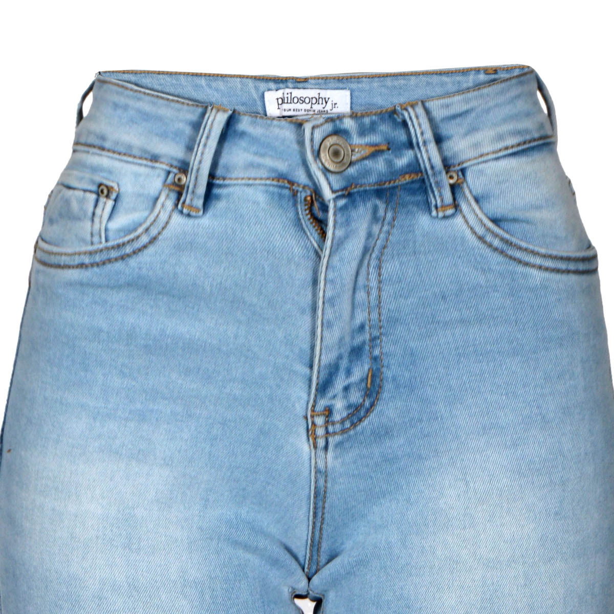 Jeans Recto Tiro Alto Philosophy Talla 13 para Mujer image number null