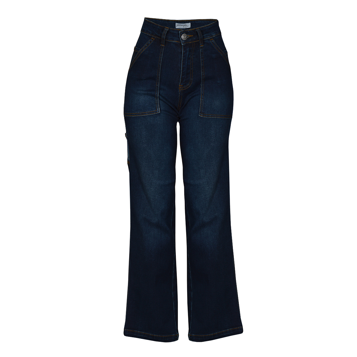 Jeans Pata Ancha Philosophy Talla 3 para Mujer image number null