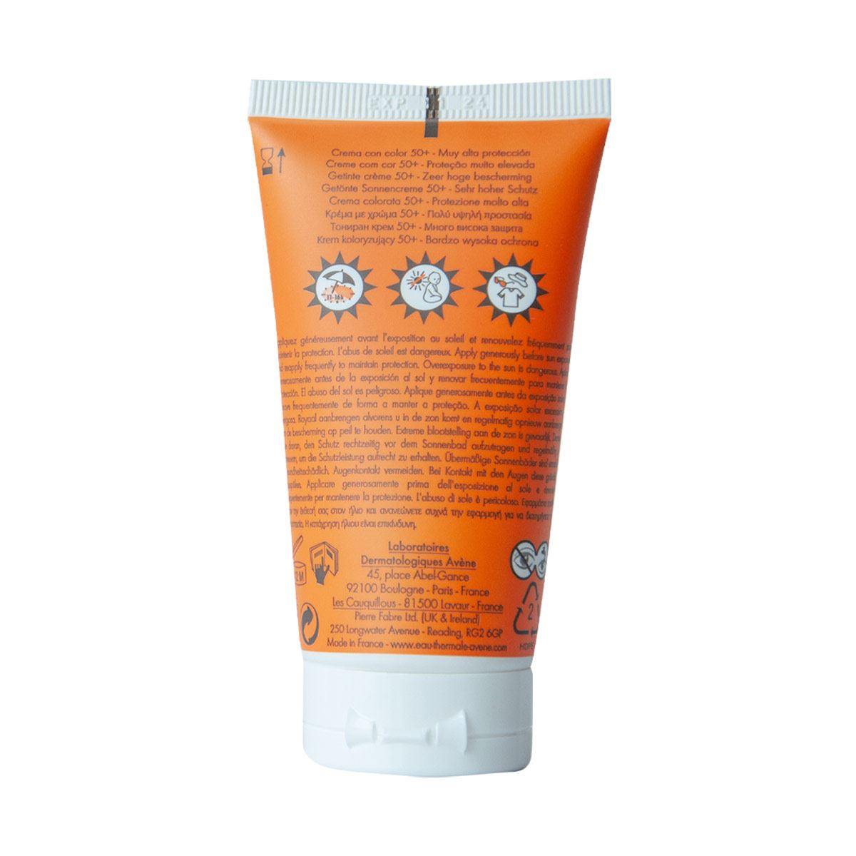 Avène Crema con Protector Solar FPS50+ con Color 50ml image number null