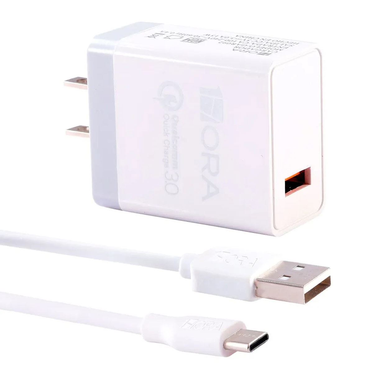Cargador 1 Hora Cubo y Cable Tipo C Turbo 3A image number null