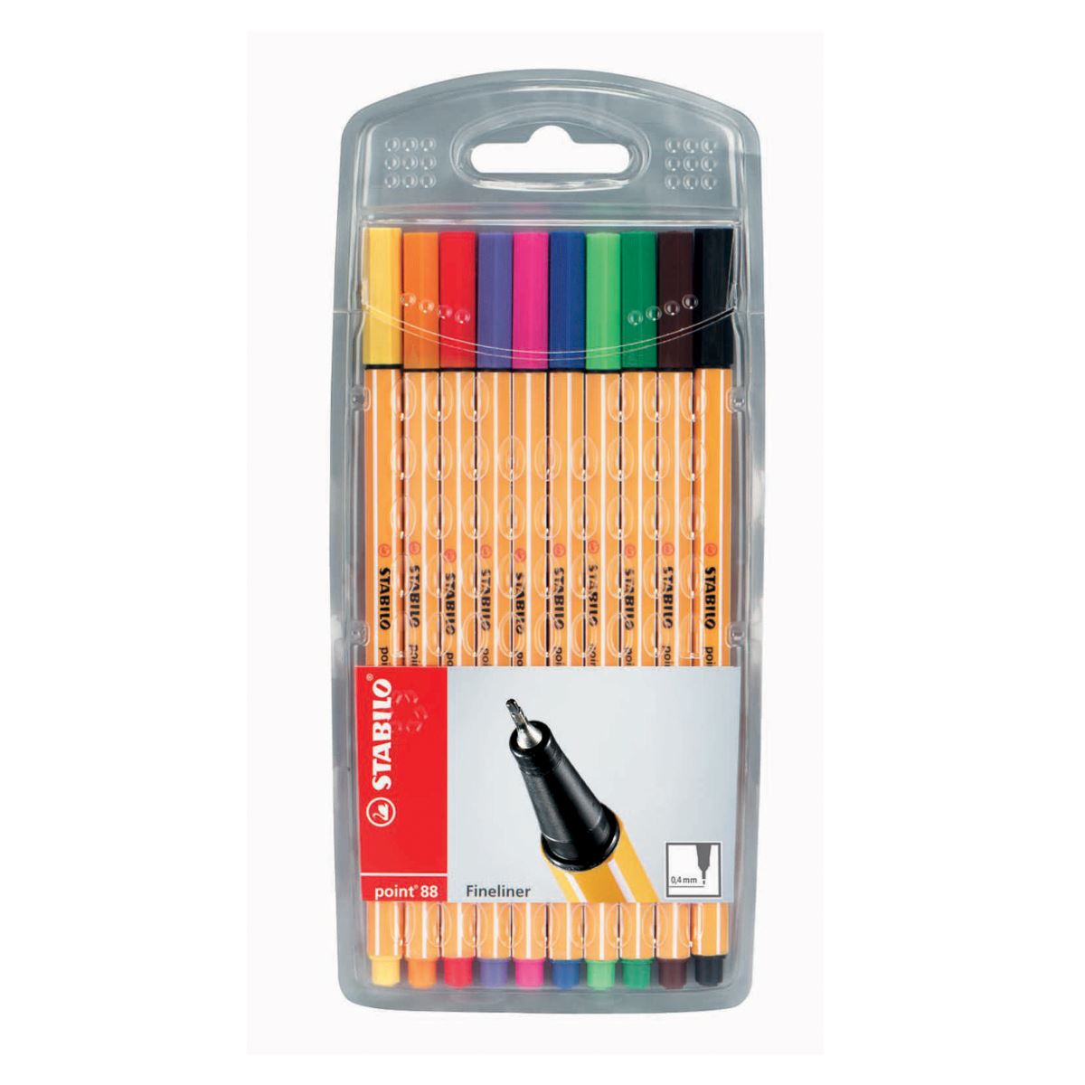 Rotulador point 88 estuche con 10 piezas image number null