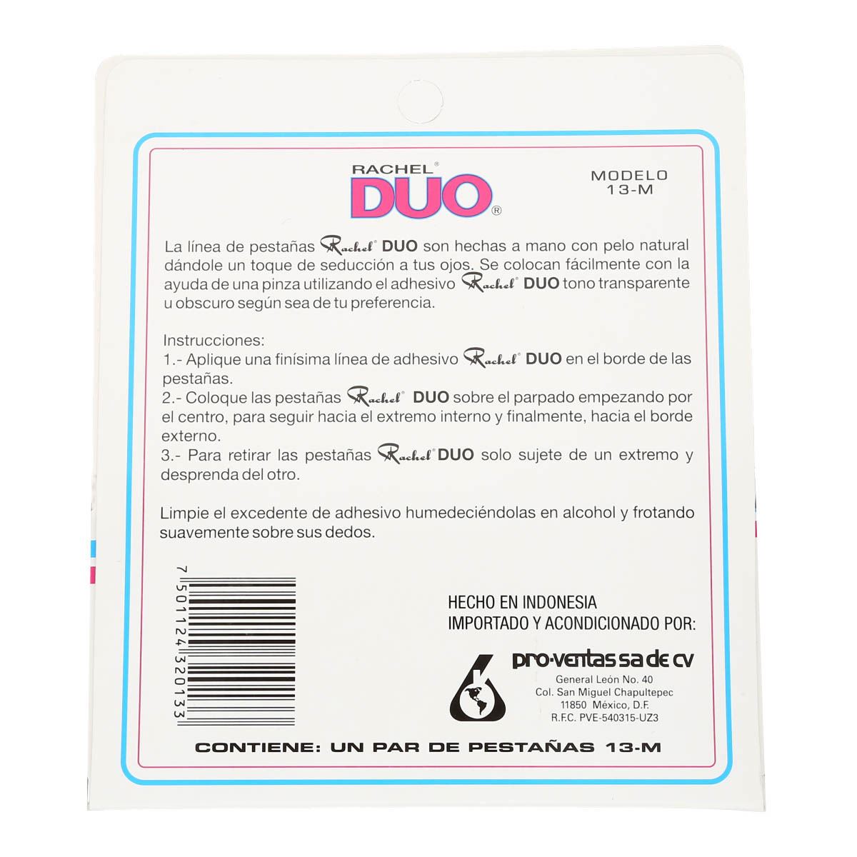 Pestañas postizas Rachel Duo 13-M image number null