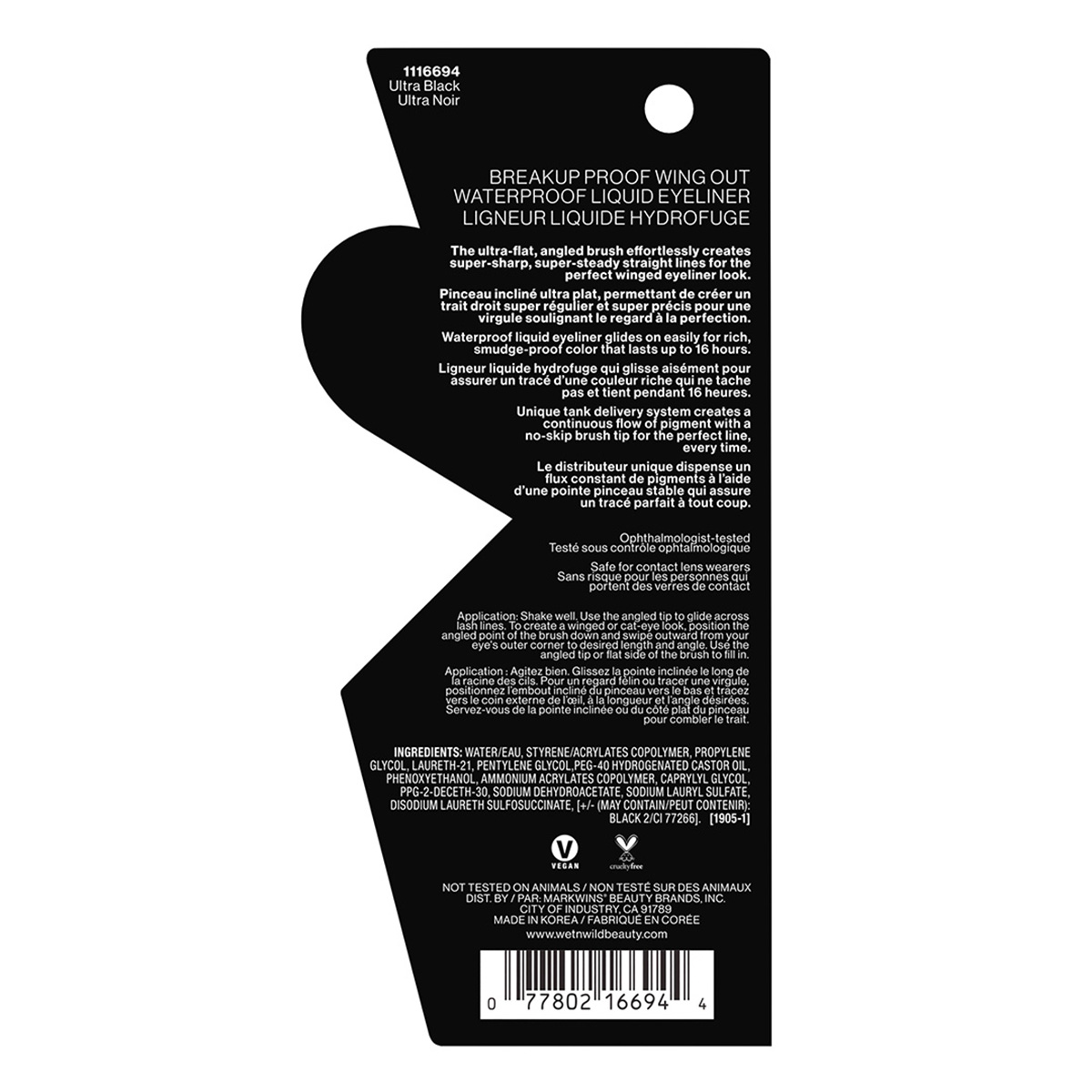 Delineador para Ojos Break Up Proof Wing Out Wp Wet n Wild image number null