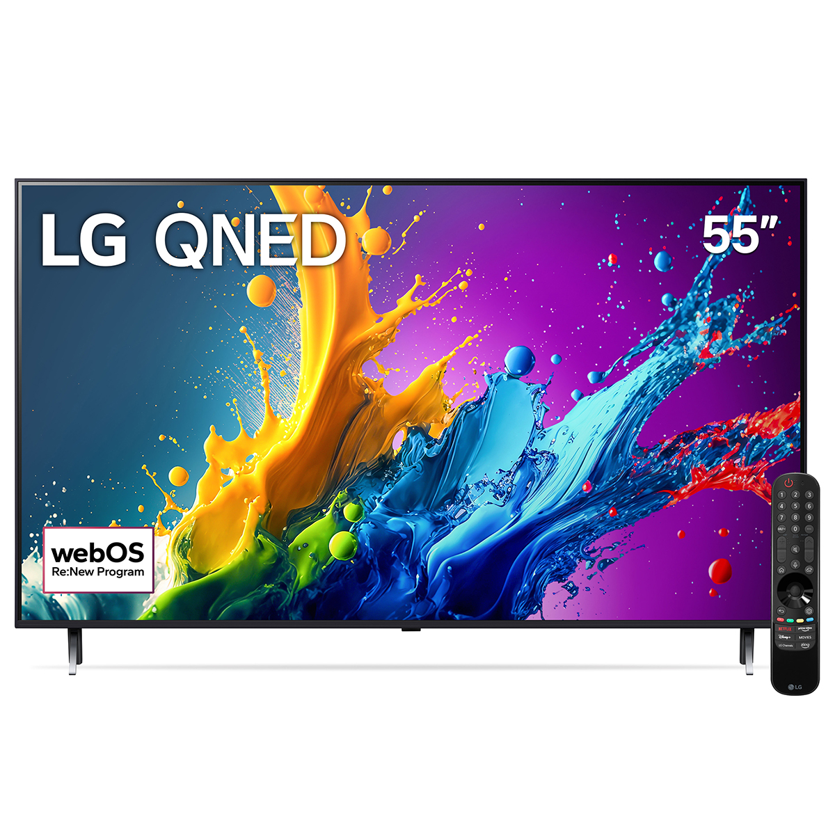 Pantalla LG QNED 55 Pulgadas 4K Smart TV Con Thinq AI 55QNED80TSA image number null