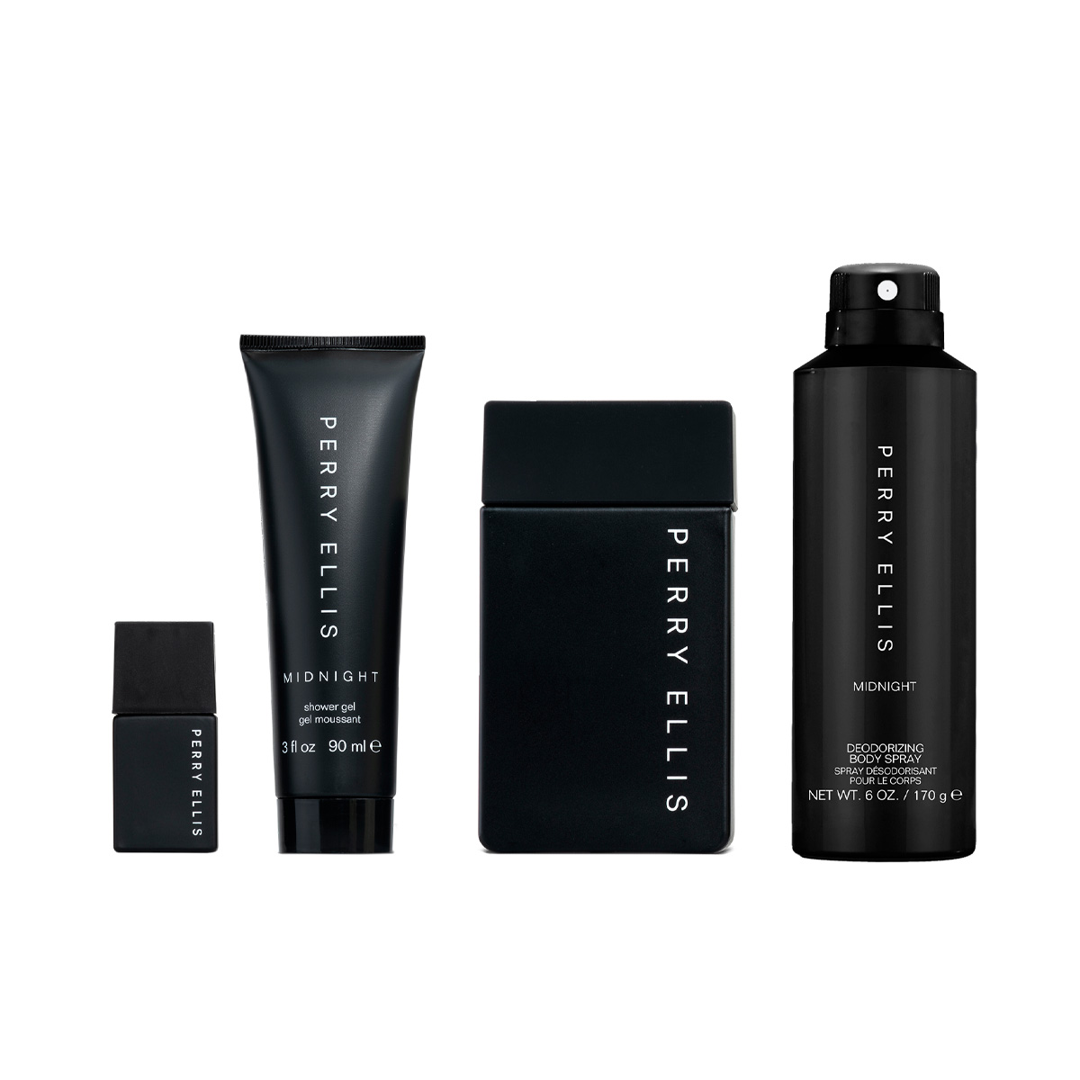 Estuche Eau De Toilette Perry Ellis 4Pc Midnight 100 Ml Para Hombre image number null