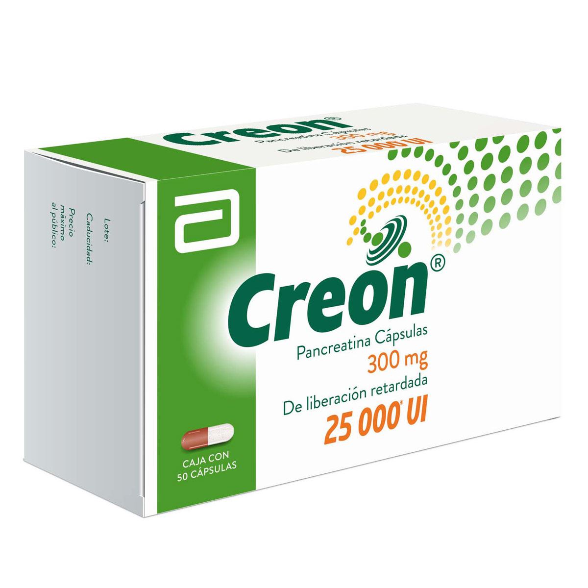 Creon 25,000 C 50 C&aacute;psulas image number null