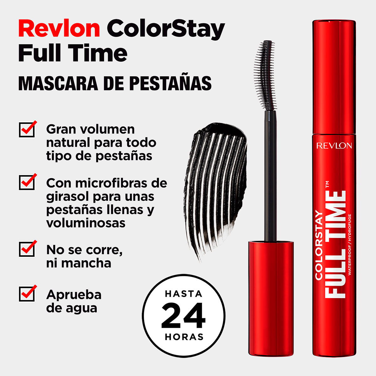 Mascara Para Pestañas Revlon Full Time™  Wp Blackest Black image number null