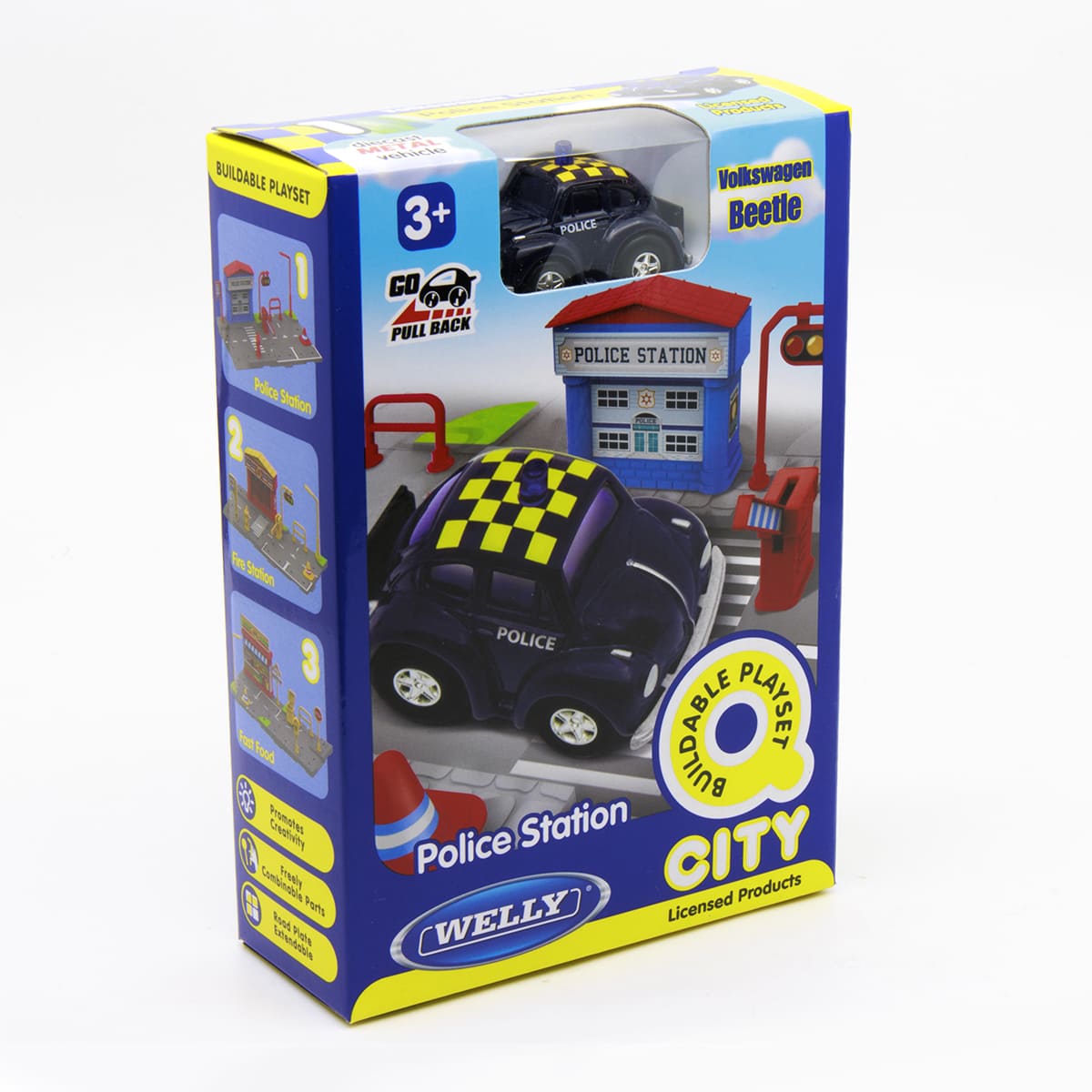 Set Armable WELLY Estaci&oacute;n de Bomberos con Veh&iacute;culo a Escala 1963 Volkswagen T1 Bus image number null