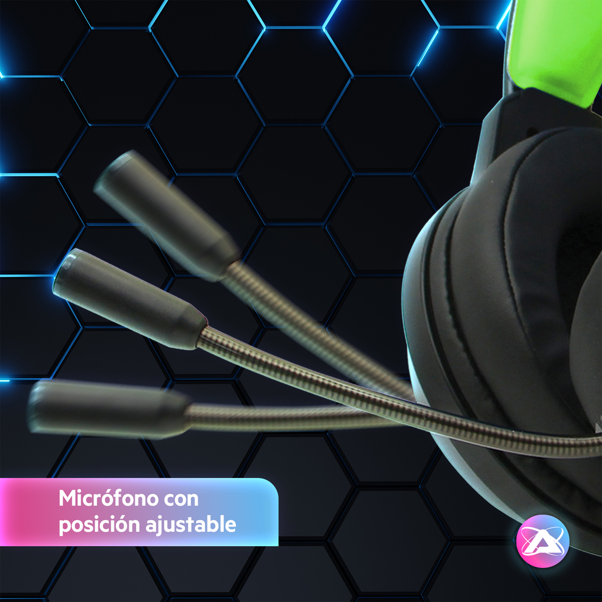 Audífonos Gamer RGB ATOM GAMES para XBOX  Alámbrico con Micrófono Ajustable image number null