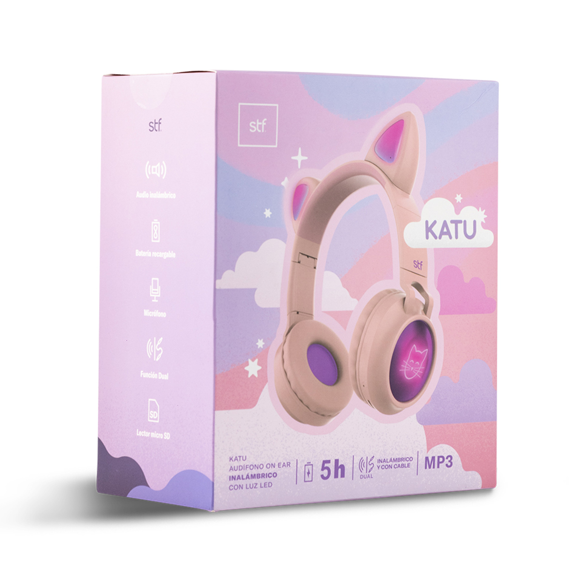 Aud&iacute;fonos STF Katu On Ear rosa image number null