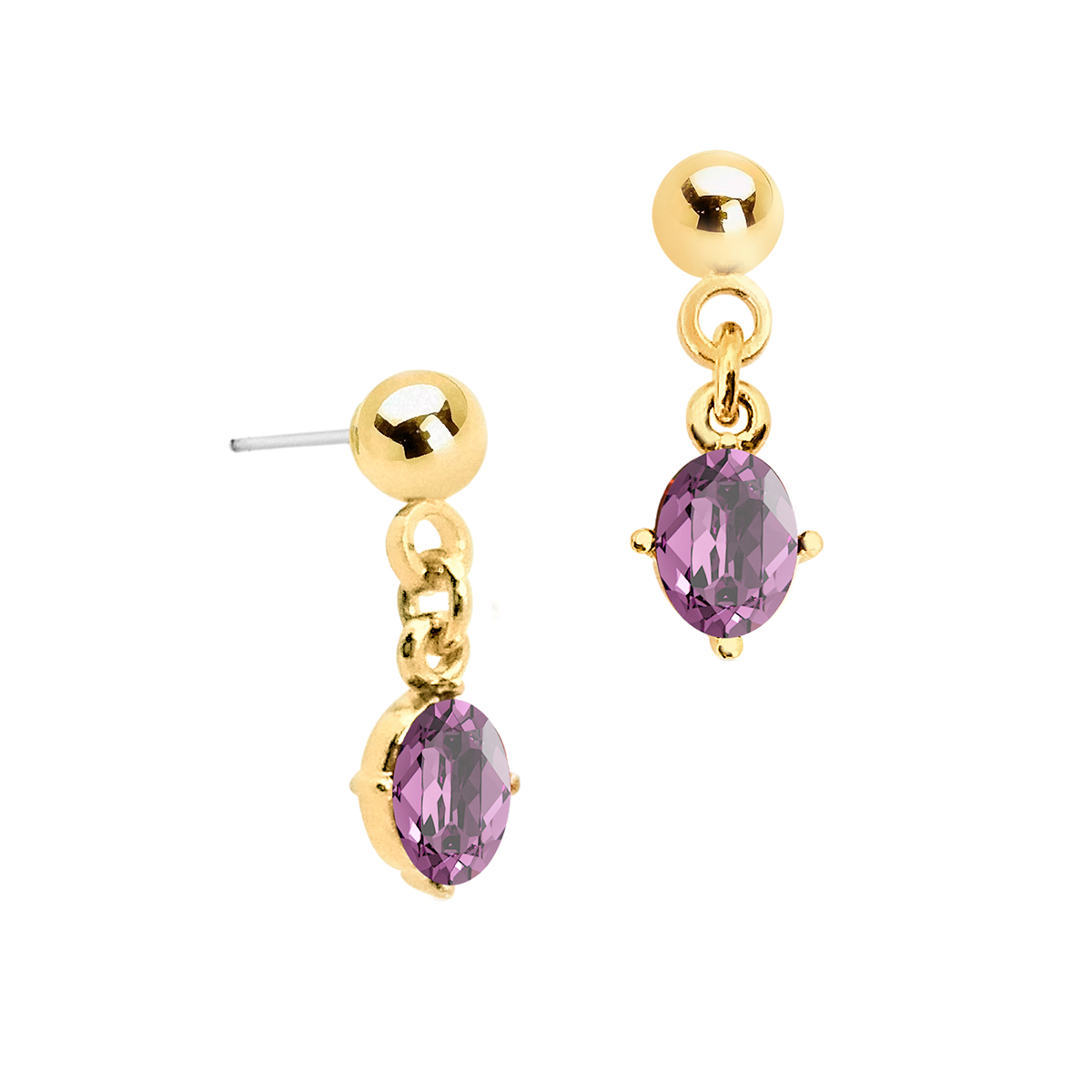 Aretes Dorado Baño De Oro Carre image number null