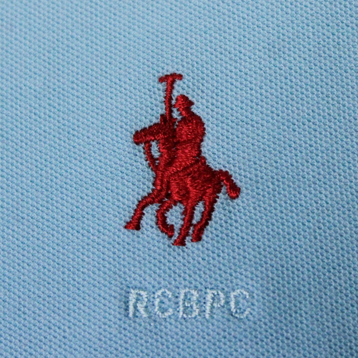 Playera Polo Mc Pique algod&oacute;n Md celeste image number null