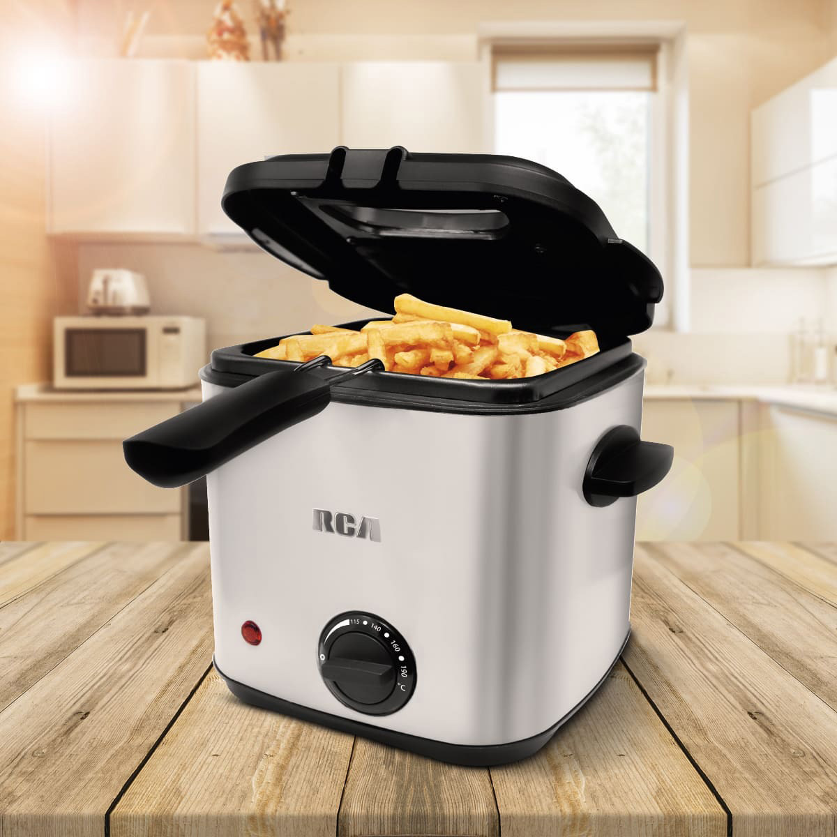 Mini Freidora Eléctrica RCA 1.5 Lts Color Plateado RC-DF2 image number null
