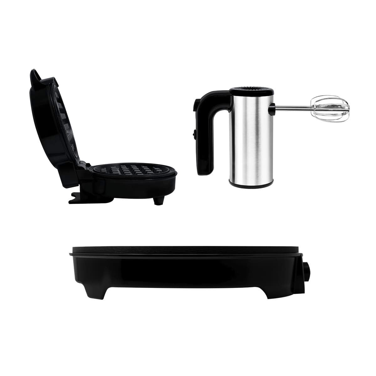 Combo Dulce (Crepera, Mini Waflera y Batidora) Negro RC-CD RCA image number null