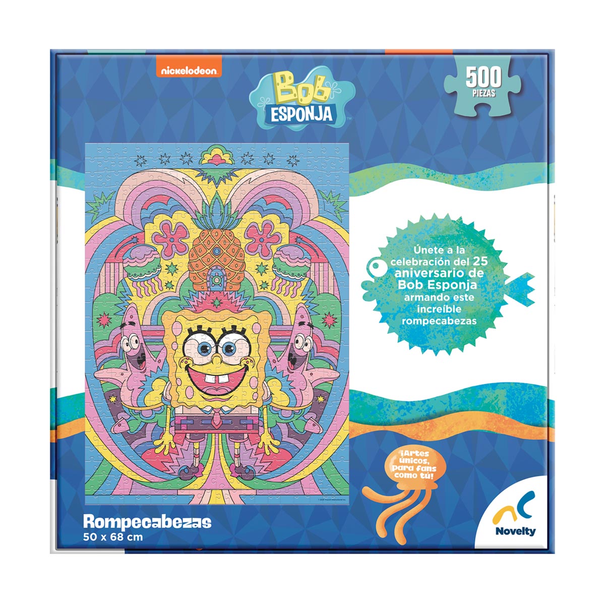 Rompecabezas Coleccionable Bob Esponja B 500 pzs image number null